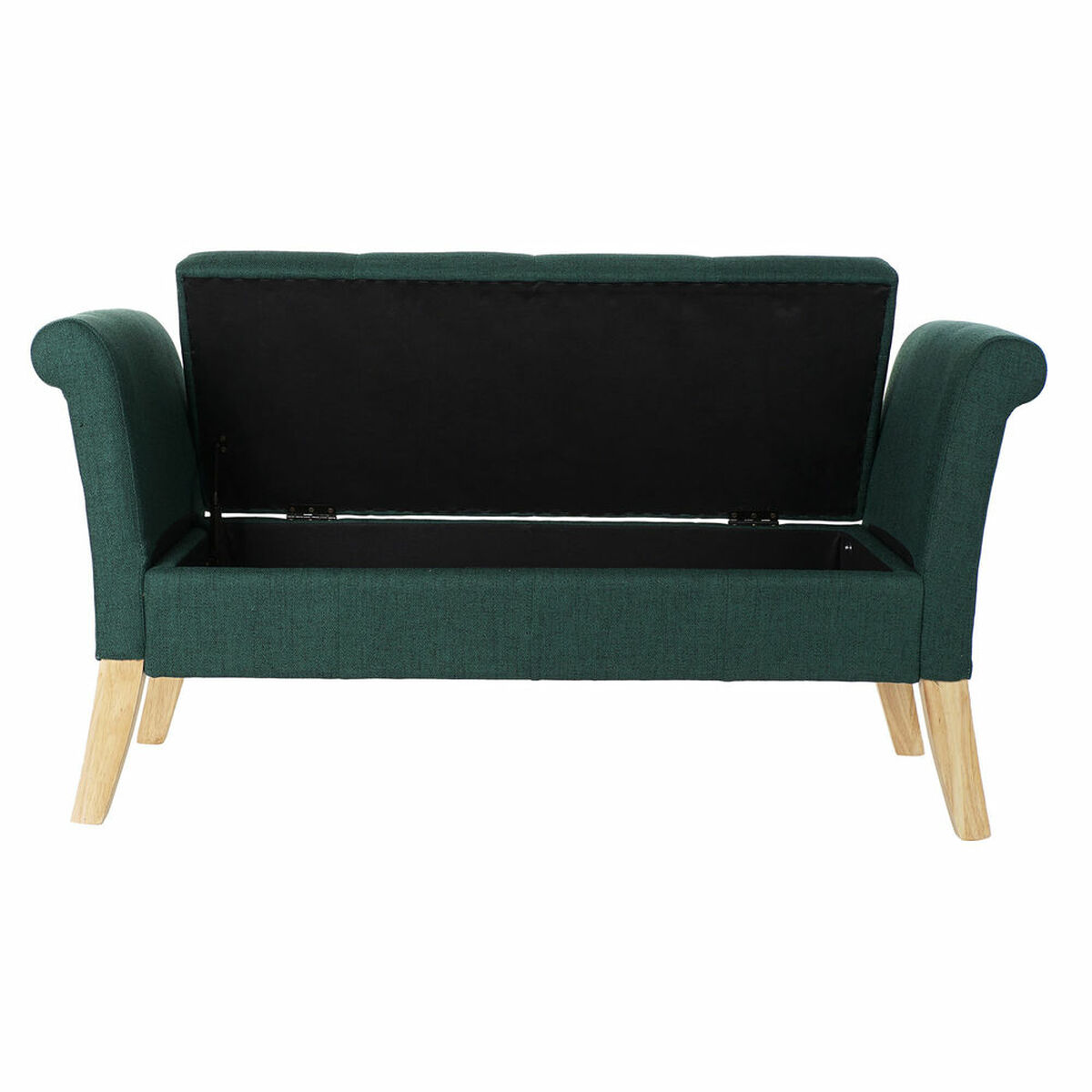 Sittpall DKD Home Decor 8424001795512 Naturell Trä Polyester Grön (130 x 44 x 69 cm) - 14