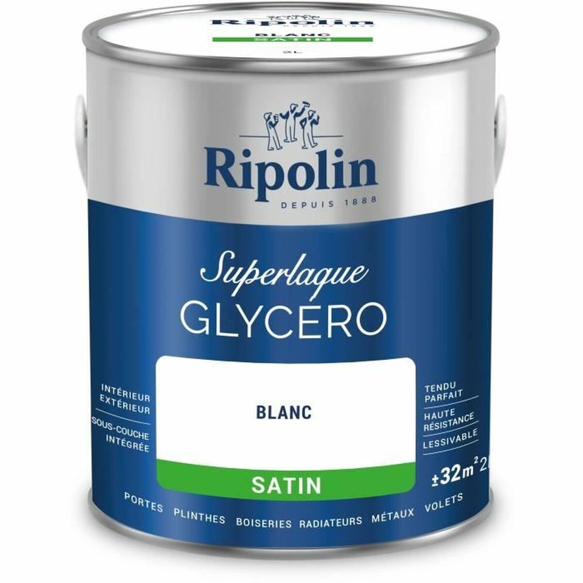 Grundfärg Ripolin 447559 Vit Satinfinish 2 L