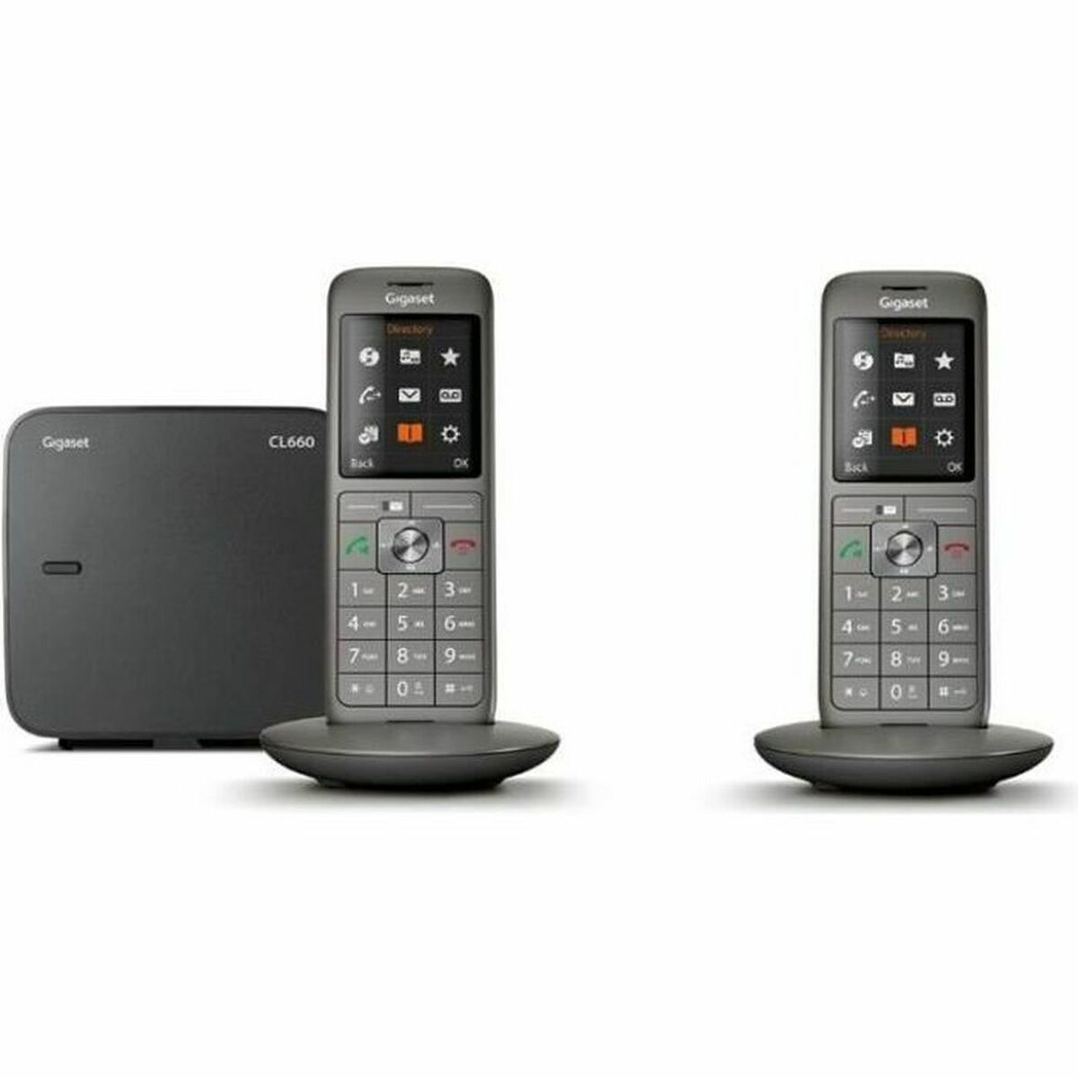 Trådlös Telefon Gigaset CL660 Duo Grå Antracitgrå