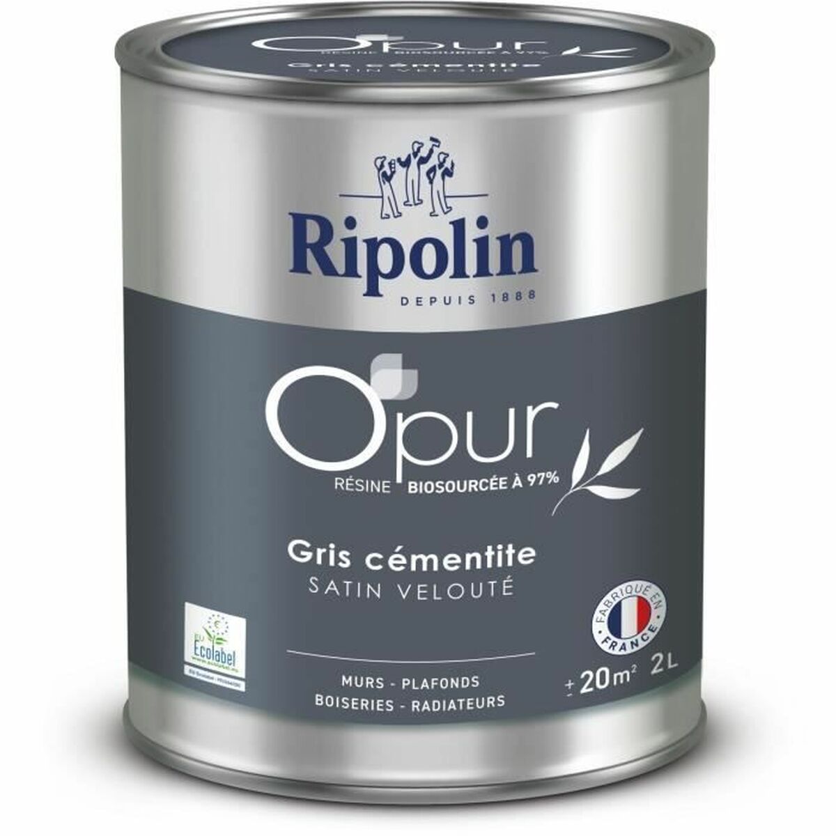 Grundfärg Ripolin 472185 Grå Satinfinish 2 L