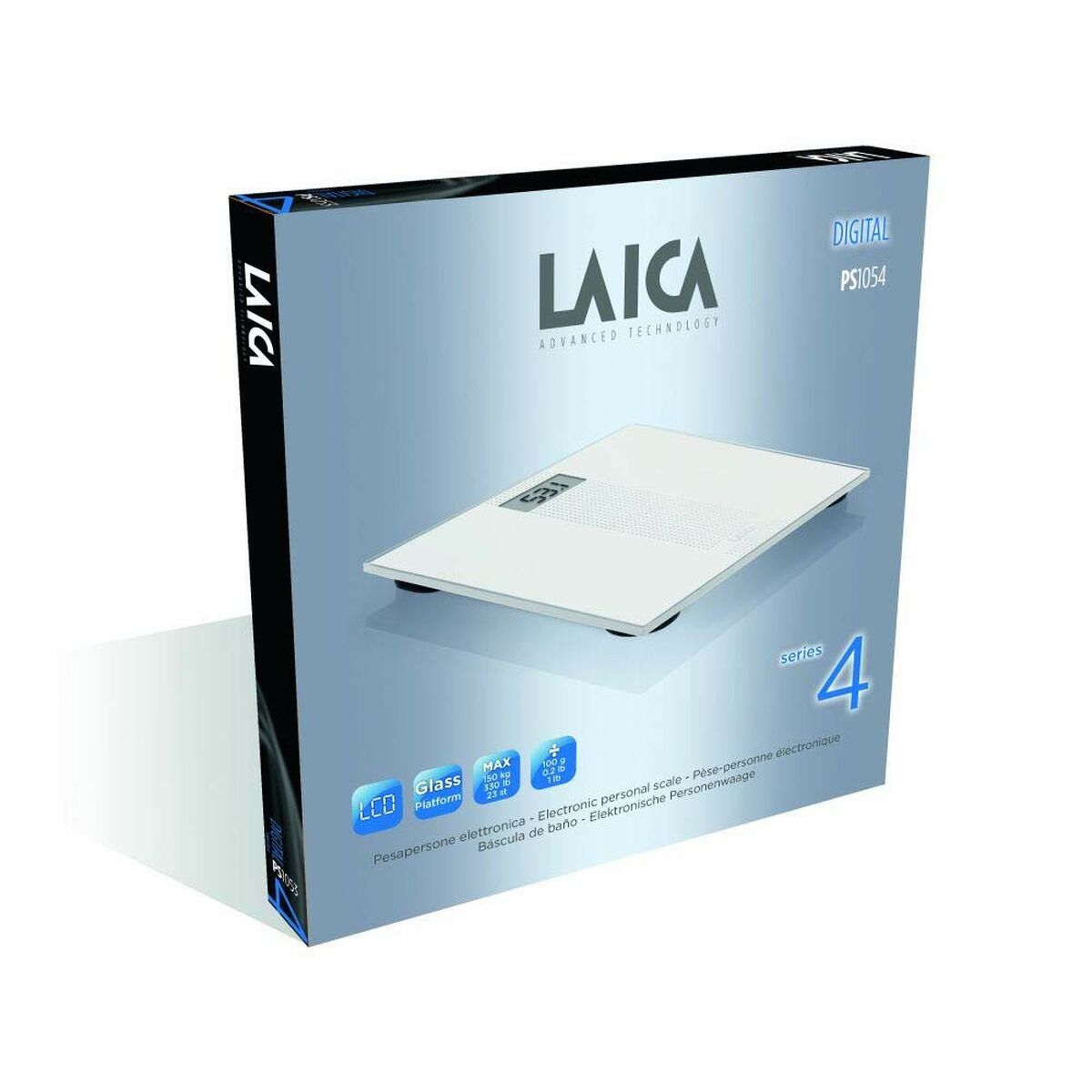 Digital Badrumsvåg LAICA PS1054 Vit Glas 150 kg - 2