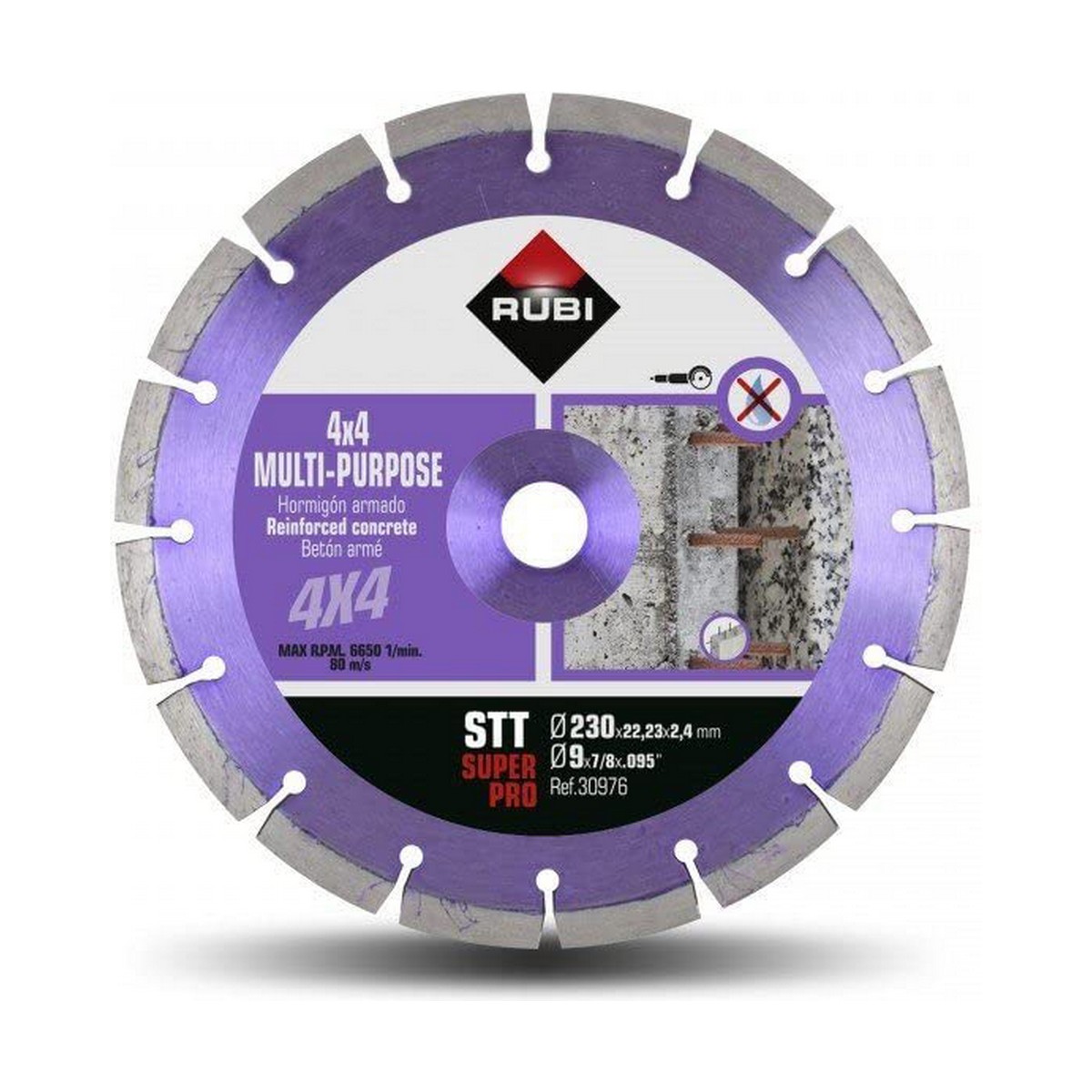 Diamantskärskiva Rubi superpro 30976 Ø 230 mm