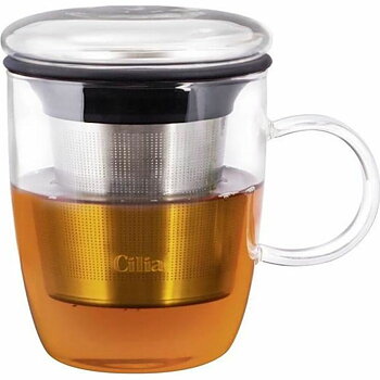 Kopp med filter för örtteer Melitta Cilia Transparent Rostfritt stål 400 ml