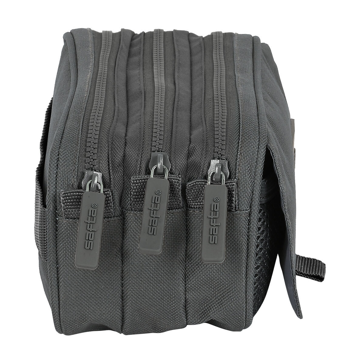 Tredubbel Carry-all Safta 21,5 x 10 x 8 cm Grå - 2