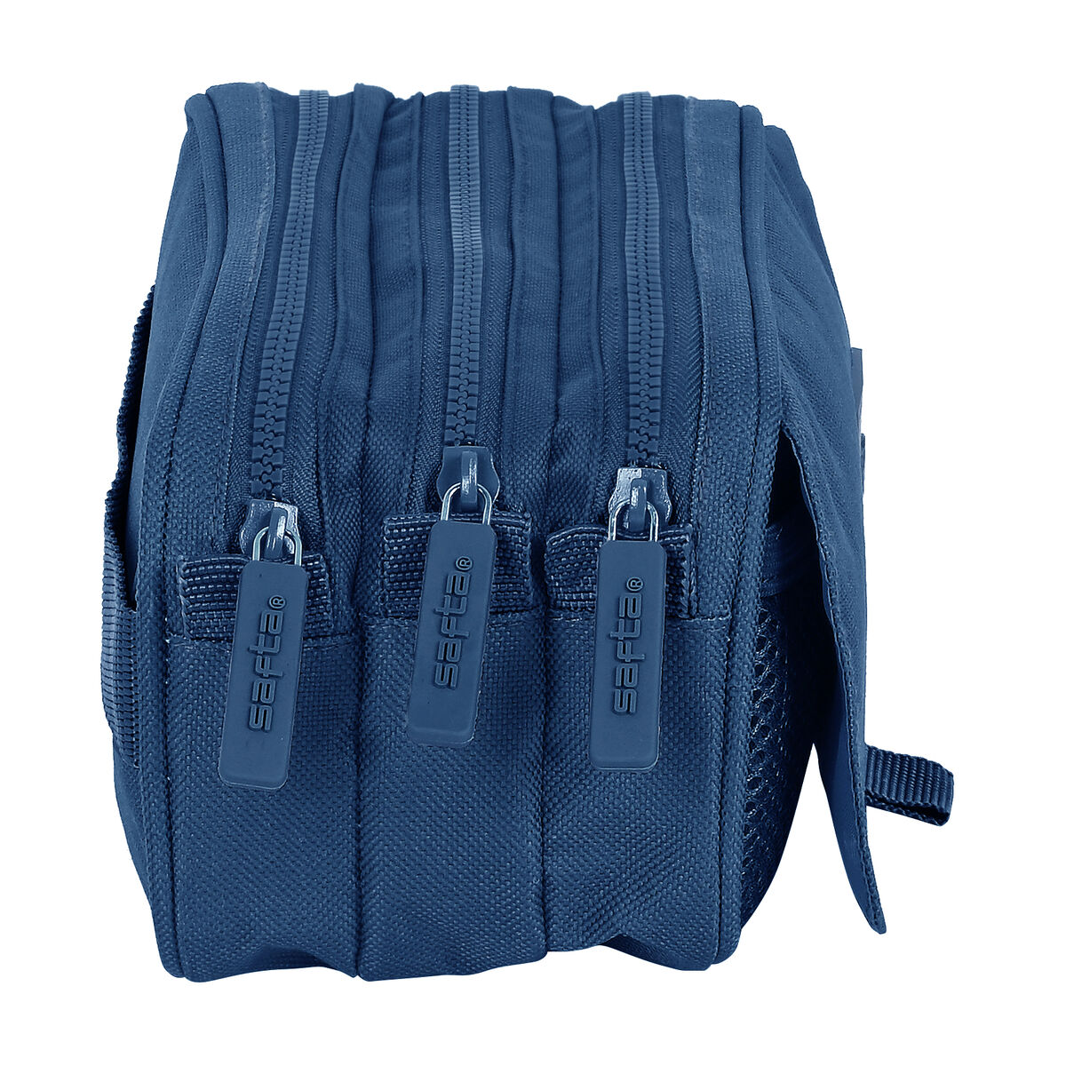 Tredubbel Carry-all Safta 21,5 x 10 x 8 cm Marinblå - 7