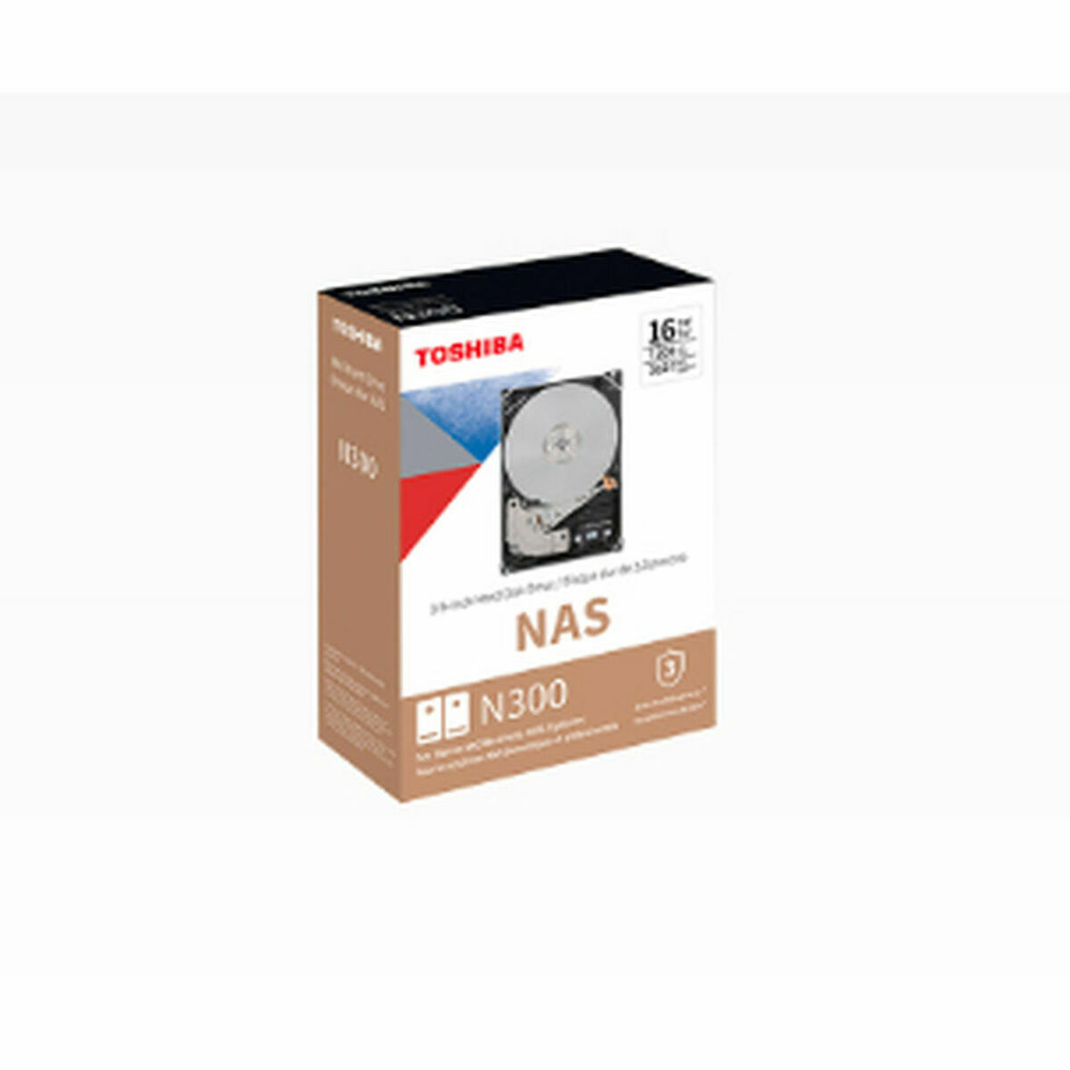 Hårddisk Toshiba HDEMX14ZNA51F 8 TB 7200 rpm NAS 3,5" - 3