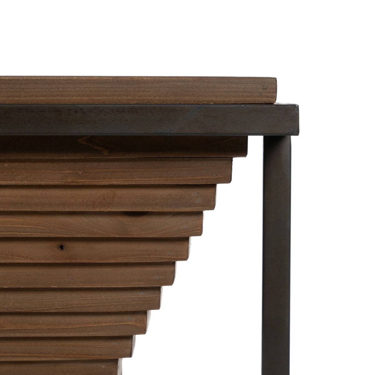 Mottagare Svart Naturell 134 x 32 x 83 cm - 4