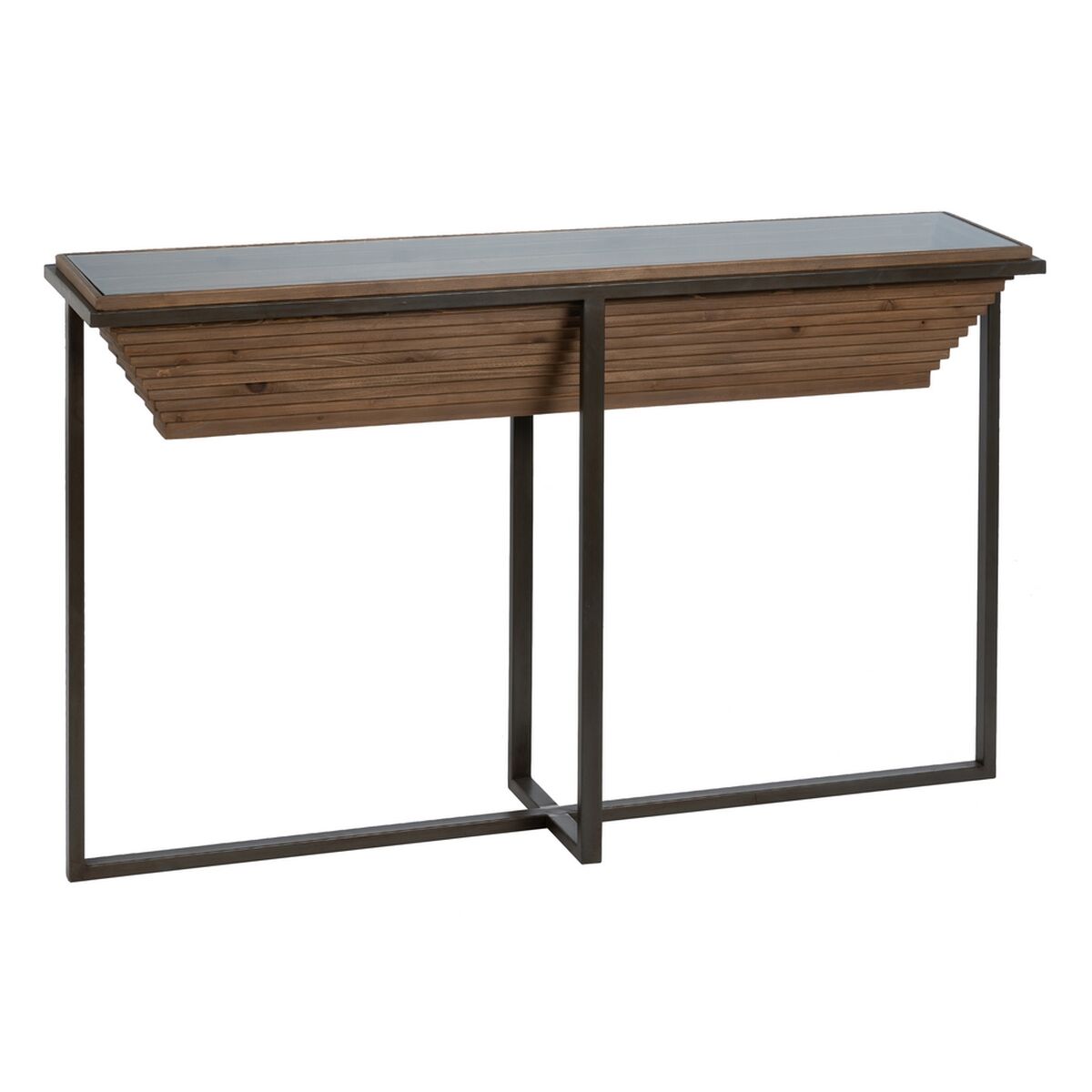 Mottagare Svart Naturell 134 x 32 x 83 cm