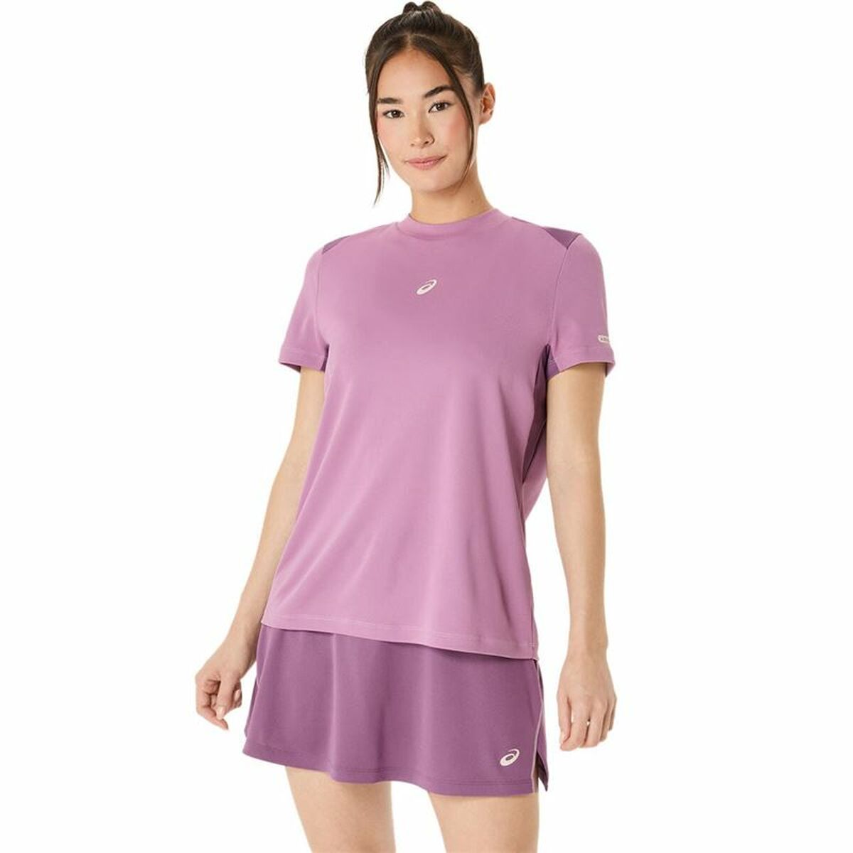 T-shirt med kortärm Herr Asics Padel Court Ss Top Purpur Violett
