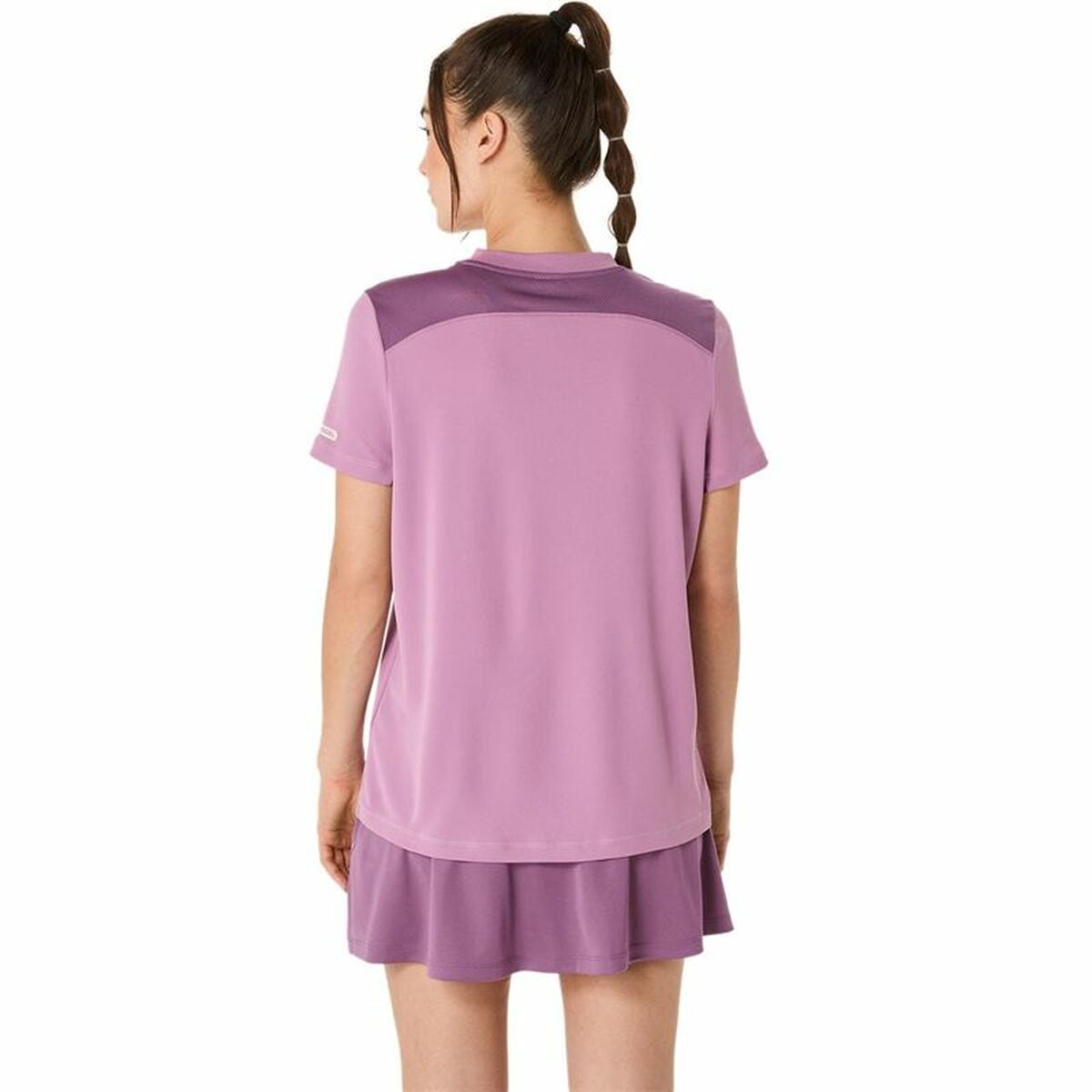 T-shirt med kortärm Herr Asics Padel Court Ss Top Purpur Violett - 2