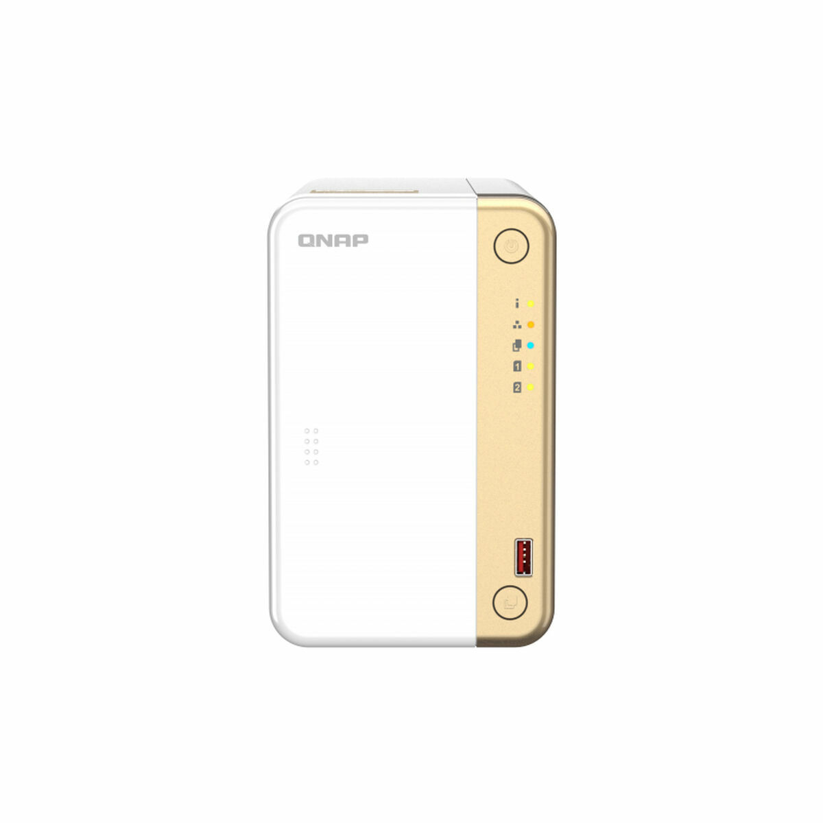Nätlagringsenhet NAS Qnap TS-262 Vit Gyllene Intel Celeron - 2