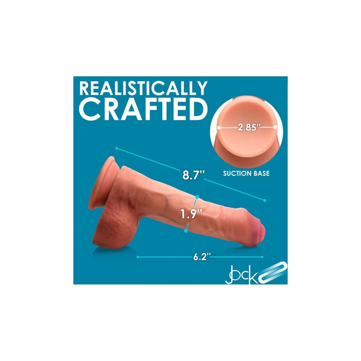 Realistisk dildo XR 22 cm - 5