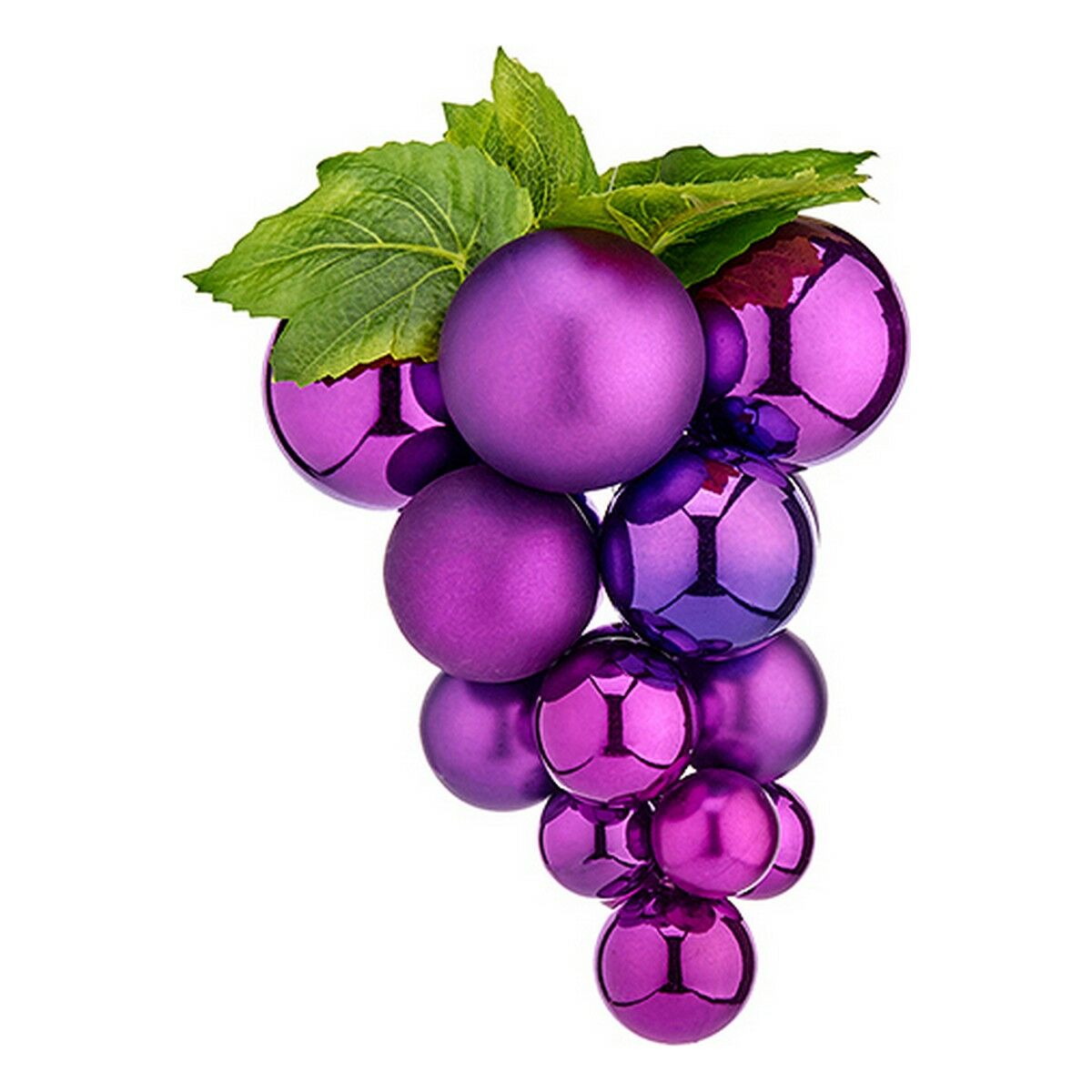 Julgranskula Vindruvor Liten Purpur Plast 18 x 24 x 18 cm