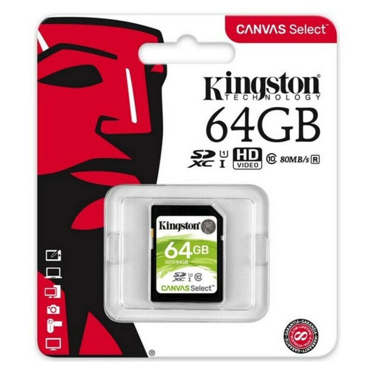 SD Minneskort Kingston SDS2 100 MB/s exFAT - 3