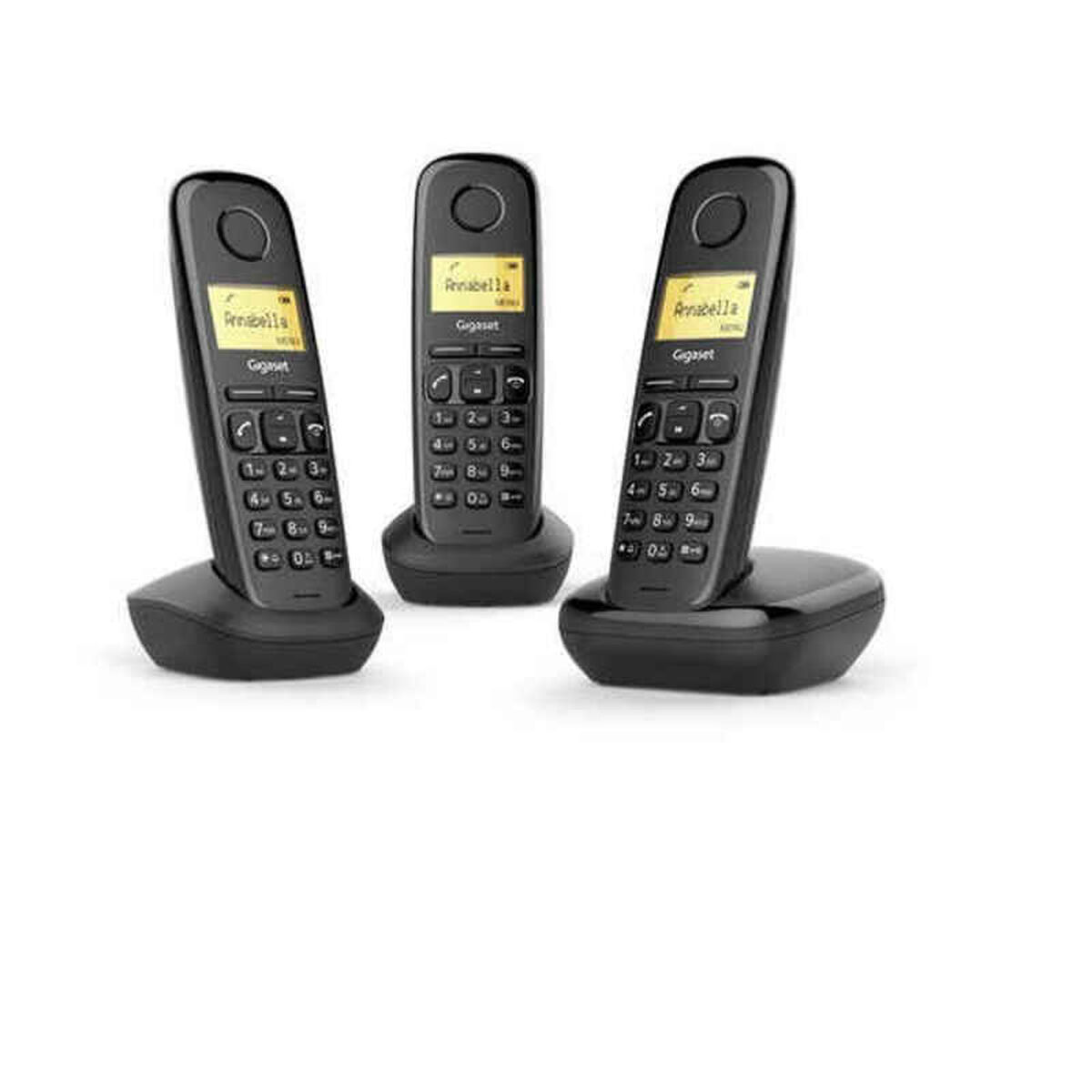 Trådlös Telefon Gigaset A170 TRIO 1,5" Svart Ambra (3 UDS)