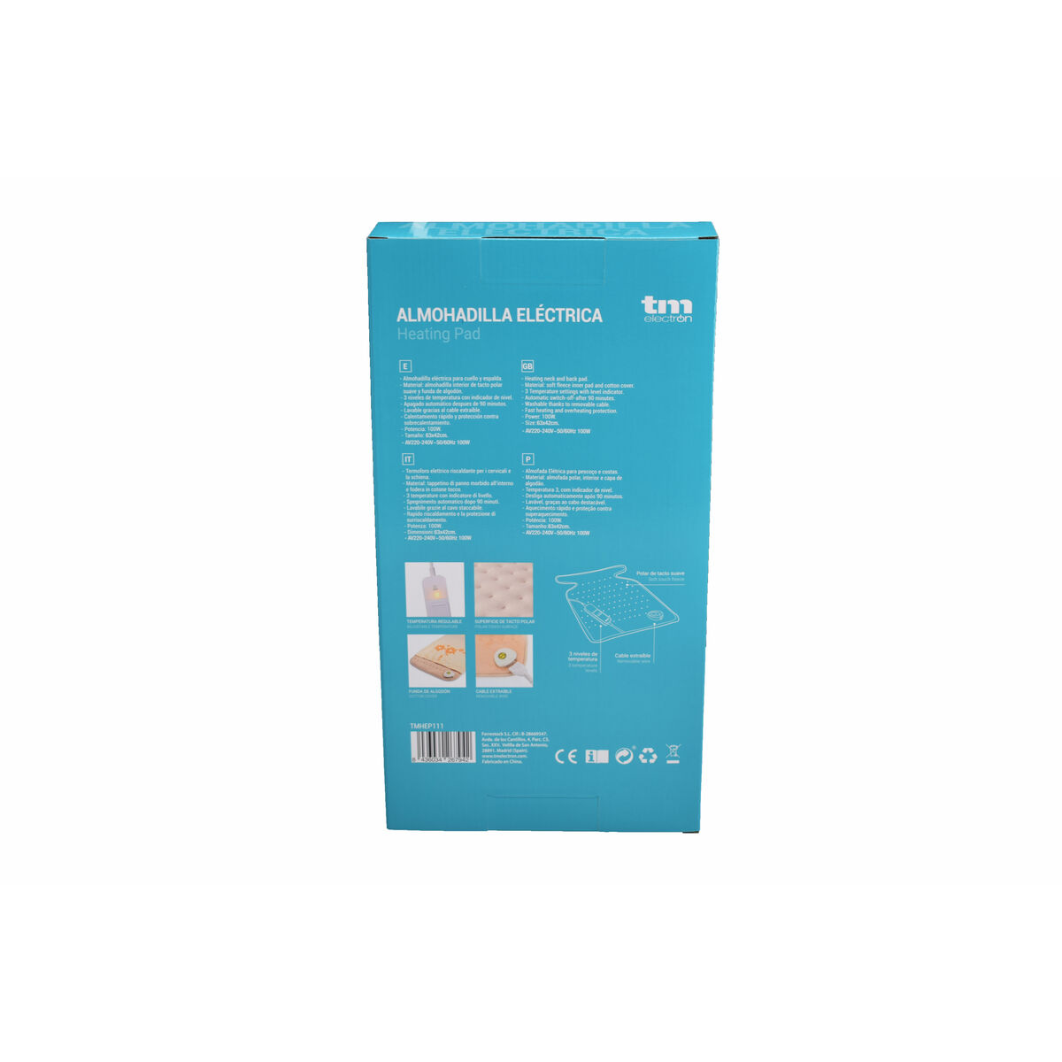 Elektrisk Kudde för Nacke och Rygg TM (62 x 41 cm) - 16