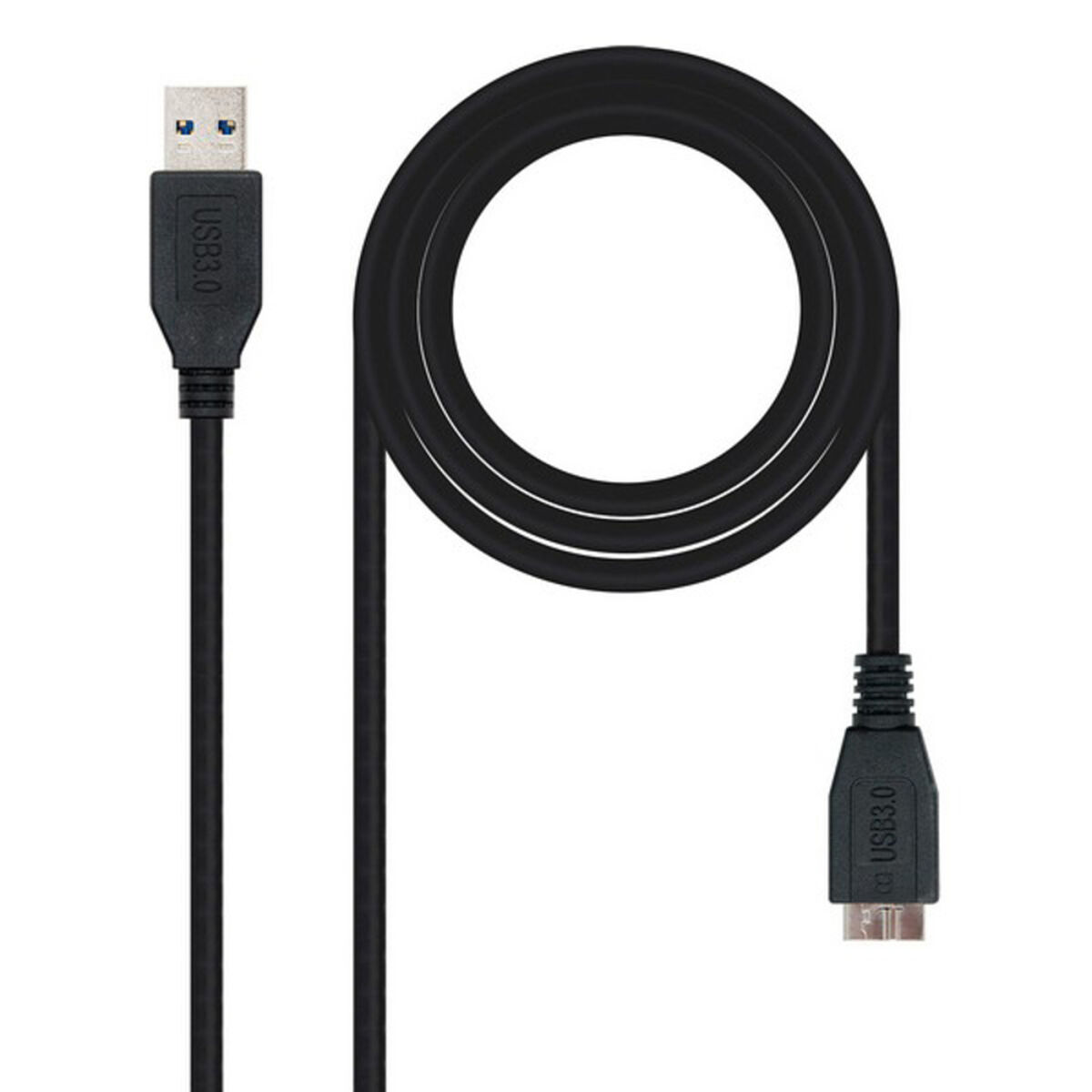 USB 3.0 A till Micro USB B Kabel NANOCABLE 10.01.110-BK - 7
