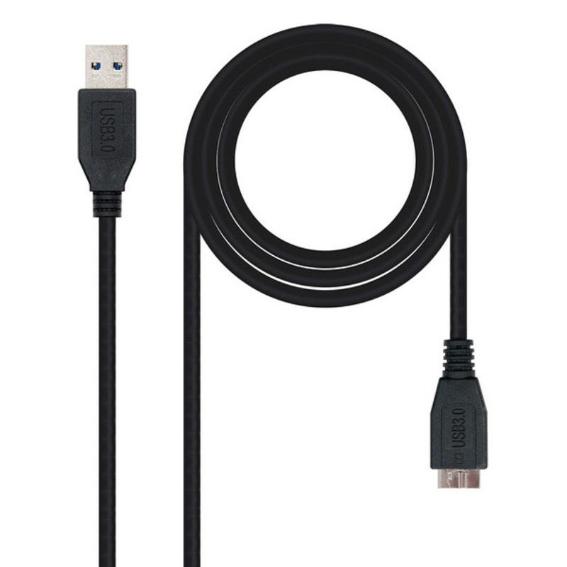 USB 3.0 A till Micro USB B Kabel NANOCABLE 10.01.110-BK - 4