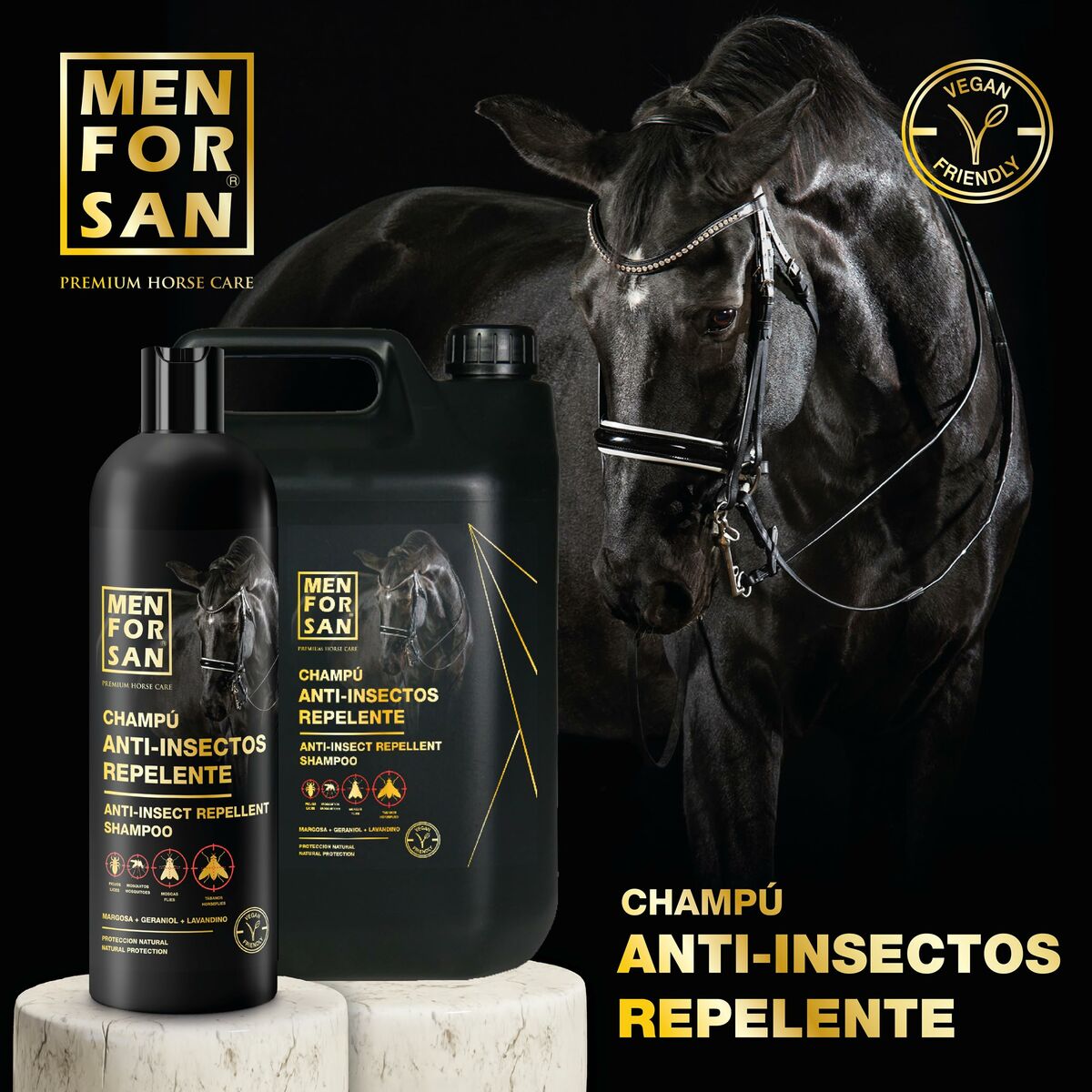 Hästsampo Menforsan herbal 1 L Insektsavstötande - 2