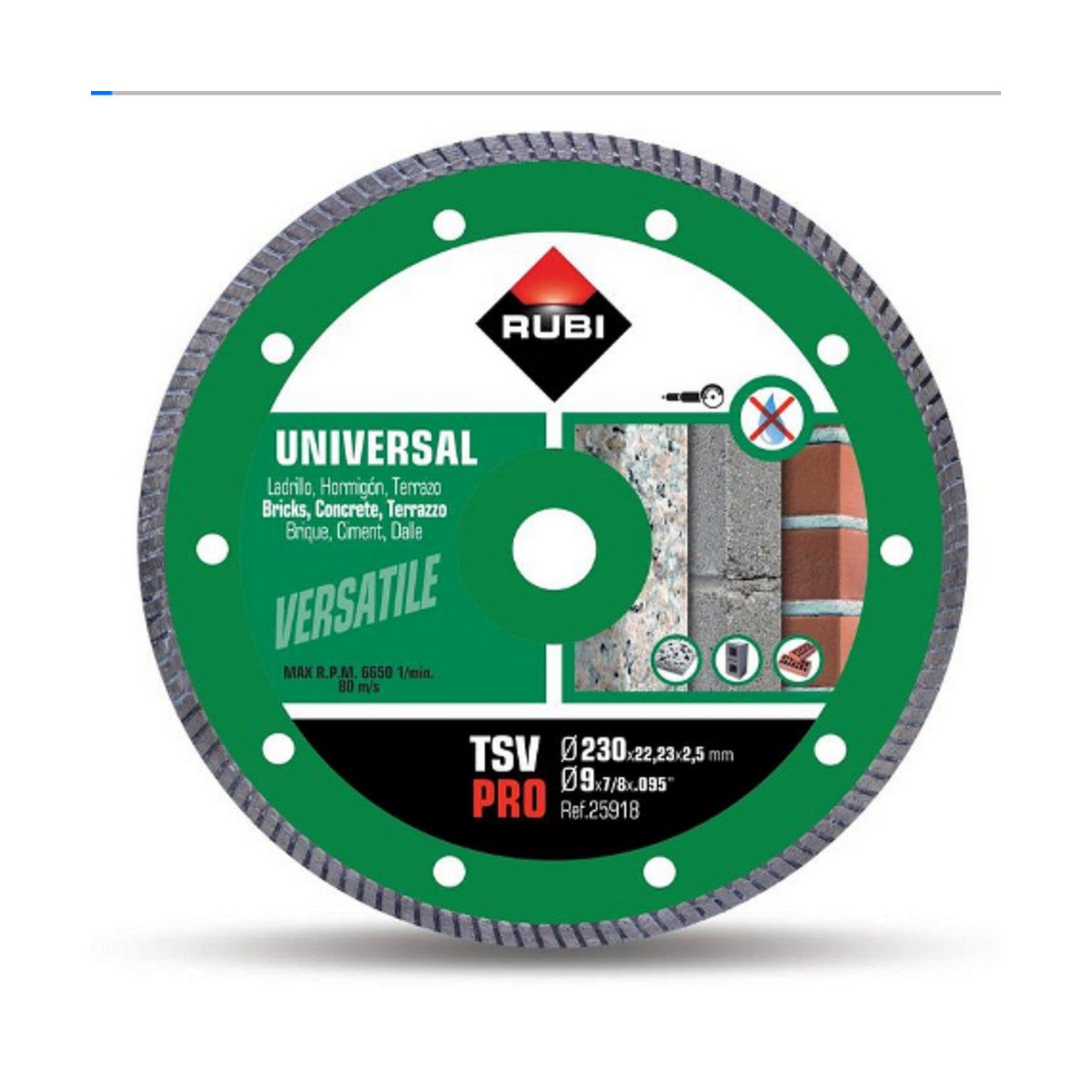 Diamantskärskiva Rubi pro 25918 Ø 230 mm