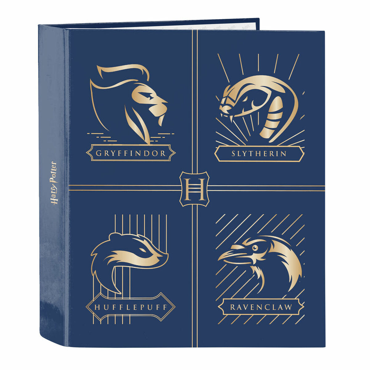 Ringpärm Harry Potter Magical Brun Marinblå A4 27 x 33 x 6 cm - 3