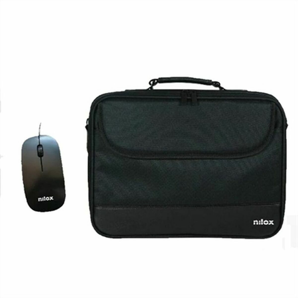 Laptopväska med Mus Nilox NXMOS5156BK 15,6"