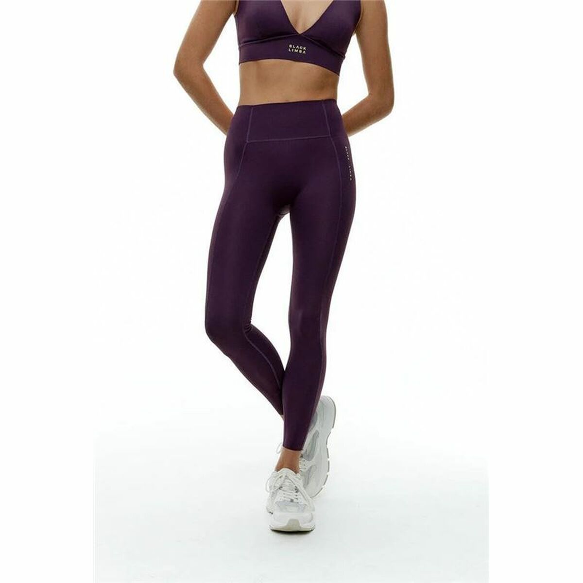 Sport-leggings, Dam Black Limba Curve Line - 3