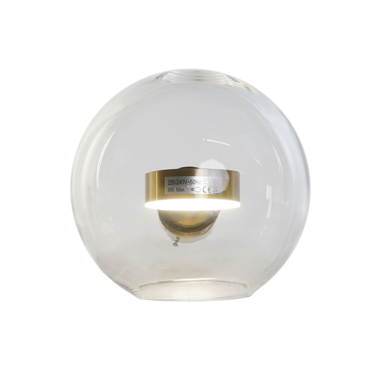 Vägglampa DKD Home Decor Glas Gyllene Metall Modern 20 x 25 x 20 cm - 4