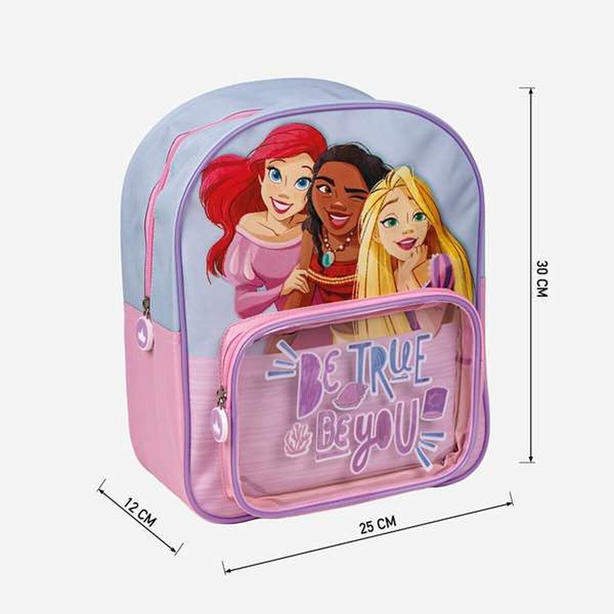 Skolryggsäck Disney Princess Blå - 8