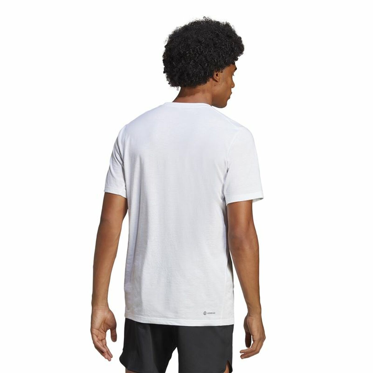T-shirt med kortärm Herr Adidas Train Essentials Vit - 4