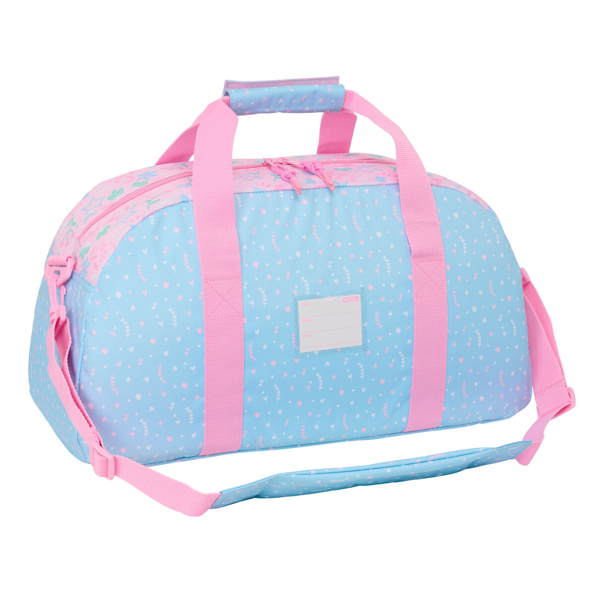 Sportväska BlackFit8 Smile Rosa Ljusblå 50 x 26 x 20 cm - 2
