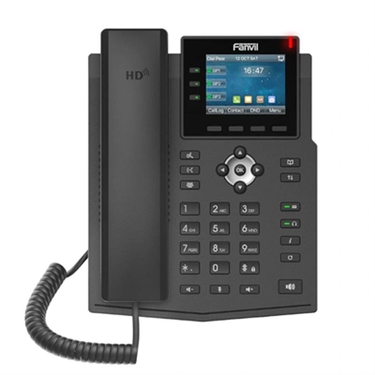 Markkabeltelefon Fanvil X3U Svart