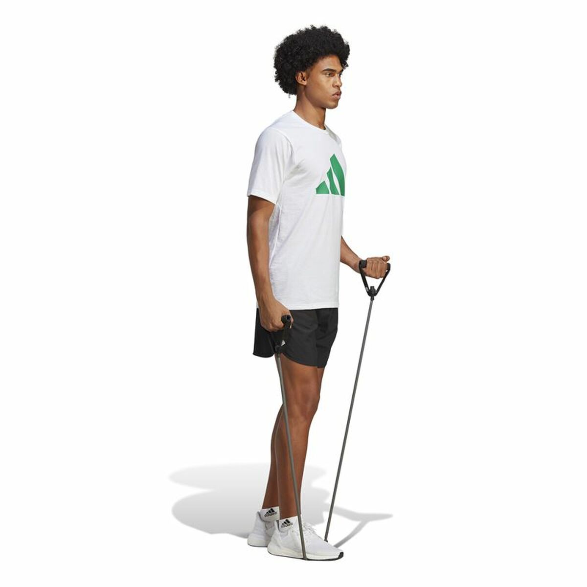 T-shirt med kortärm Herr Adidas Train Essentials Vit - 5