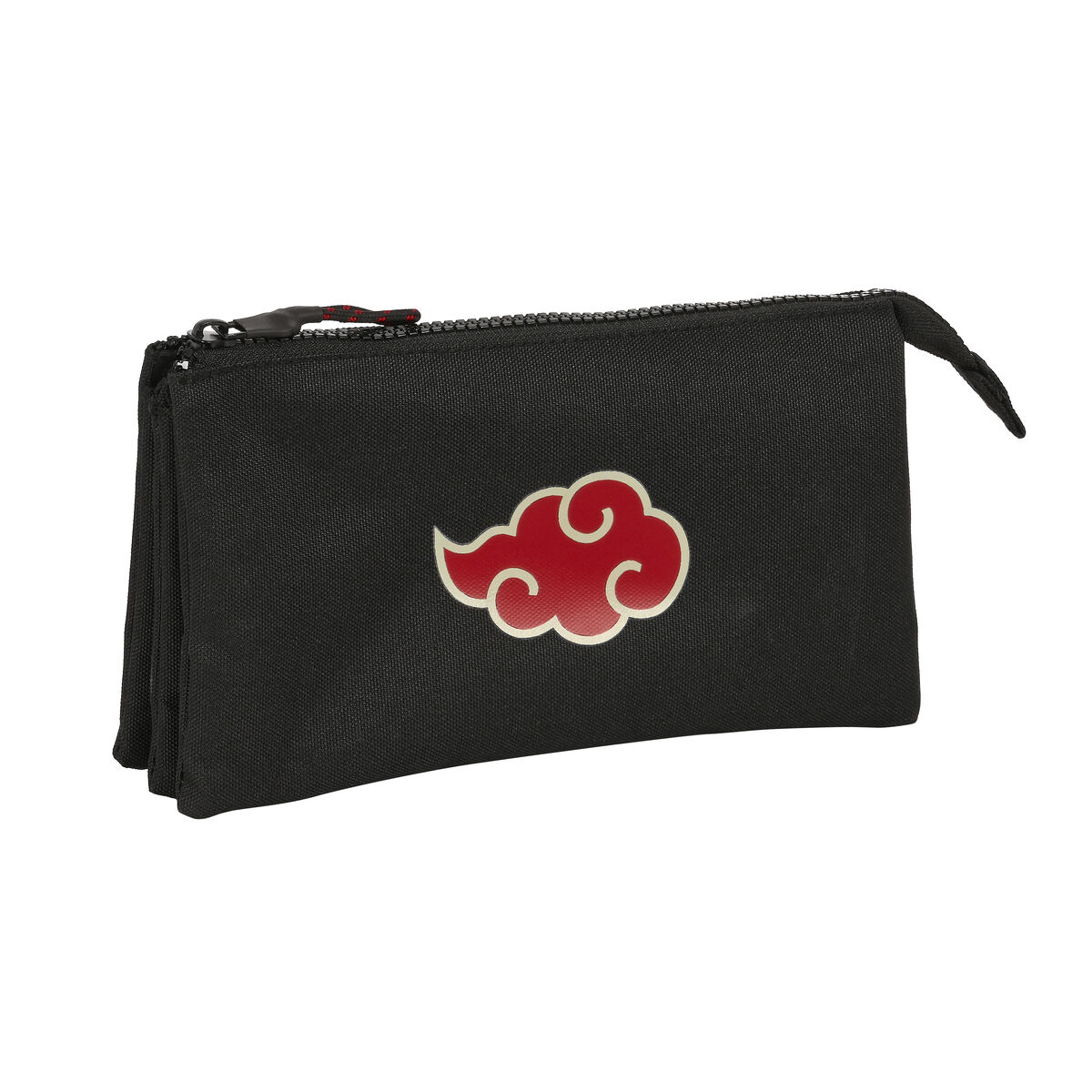 Tredubbel Carry-all Naruto Svart 22 x 12 x 3 cm
