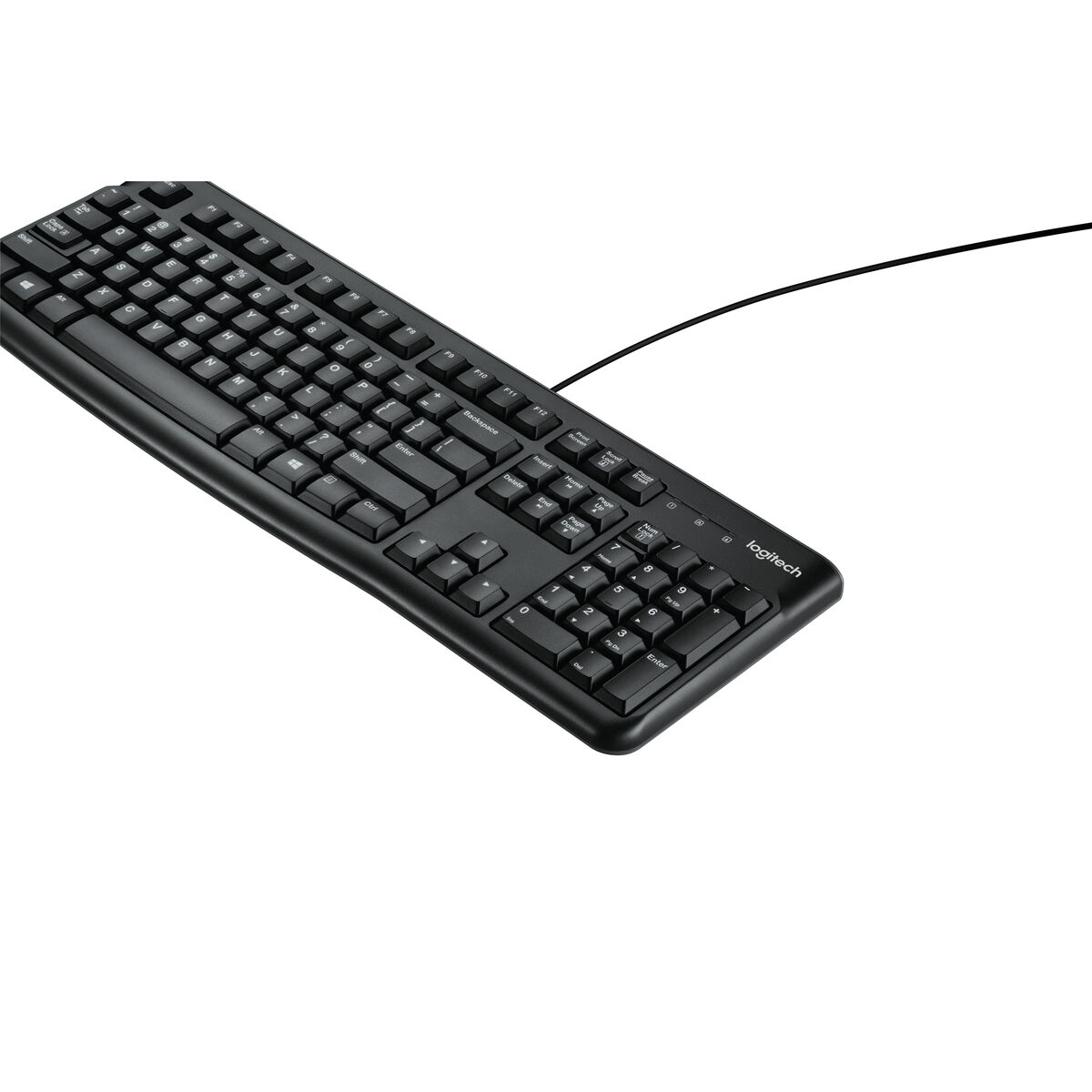 Tangentbord Logitech K120 Svart Qwerty Spanska Qwerty US - 6