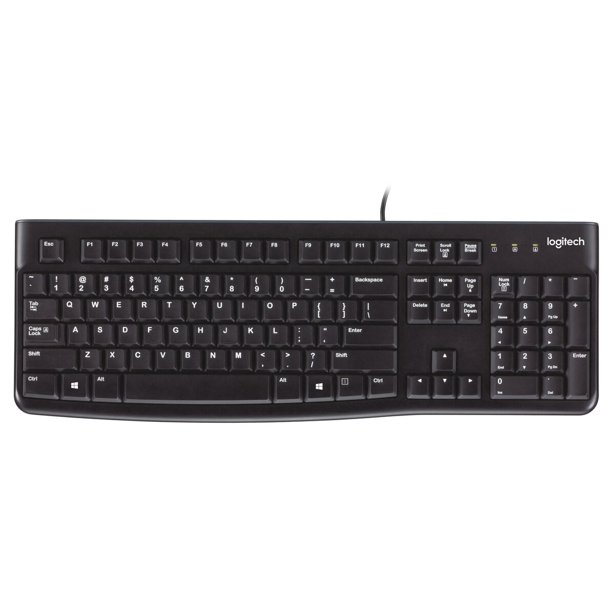 Tangentbord Logitech K120 Svart Qwerty Spanska Qwerty US