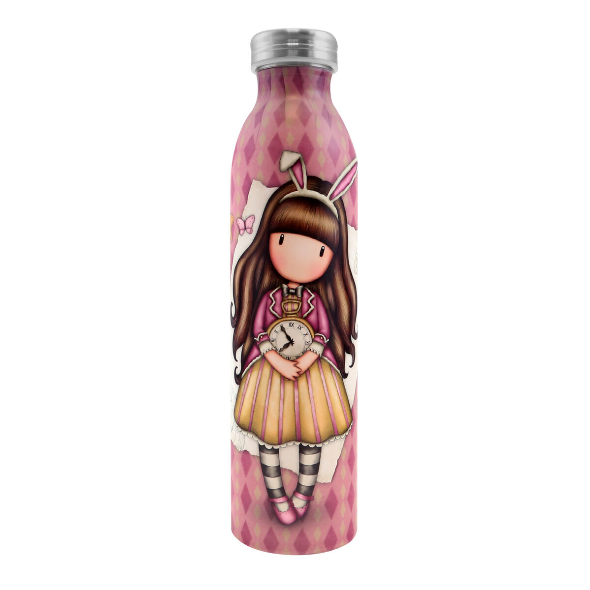 Vattenflaska Gorjuss Just one second Lax Metall 600 ml