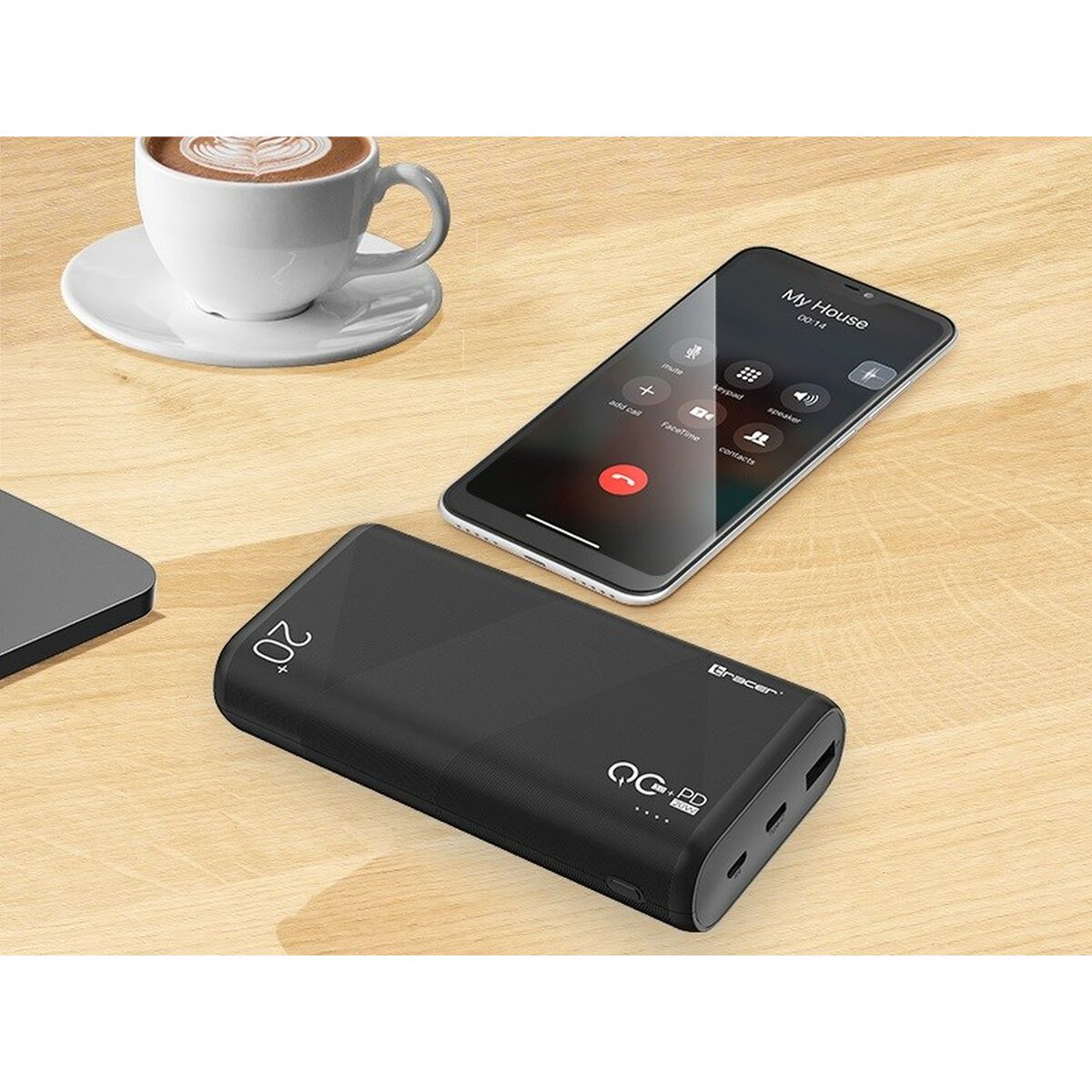 Power Bank Tracer AMOS Svart 20000 mAh - 5