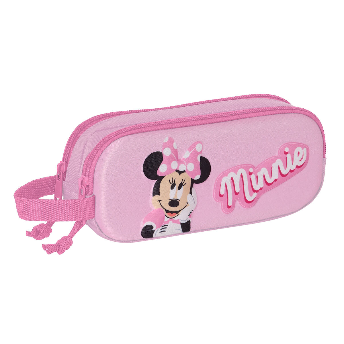 Dubbel bär-allt Minnie Mouse 3D Rosa 21 x 8 x 6 cm