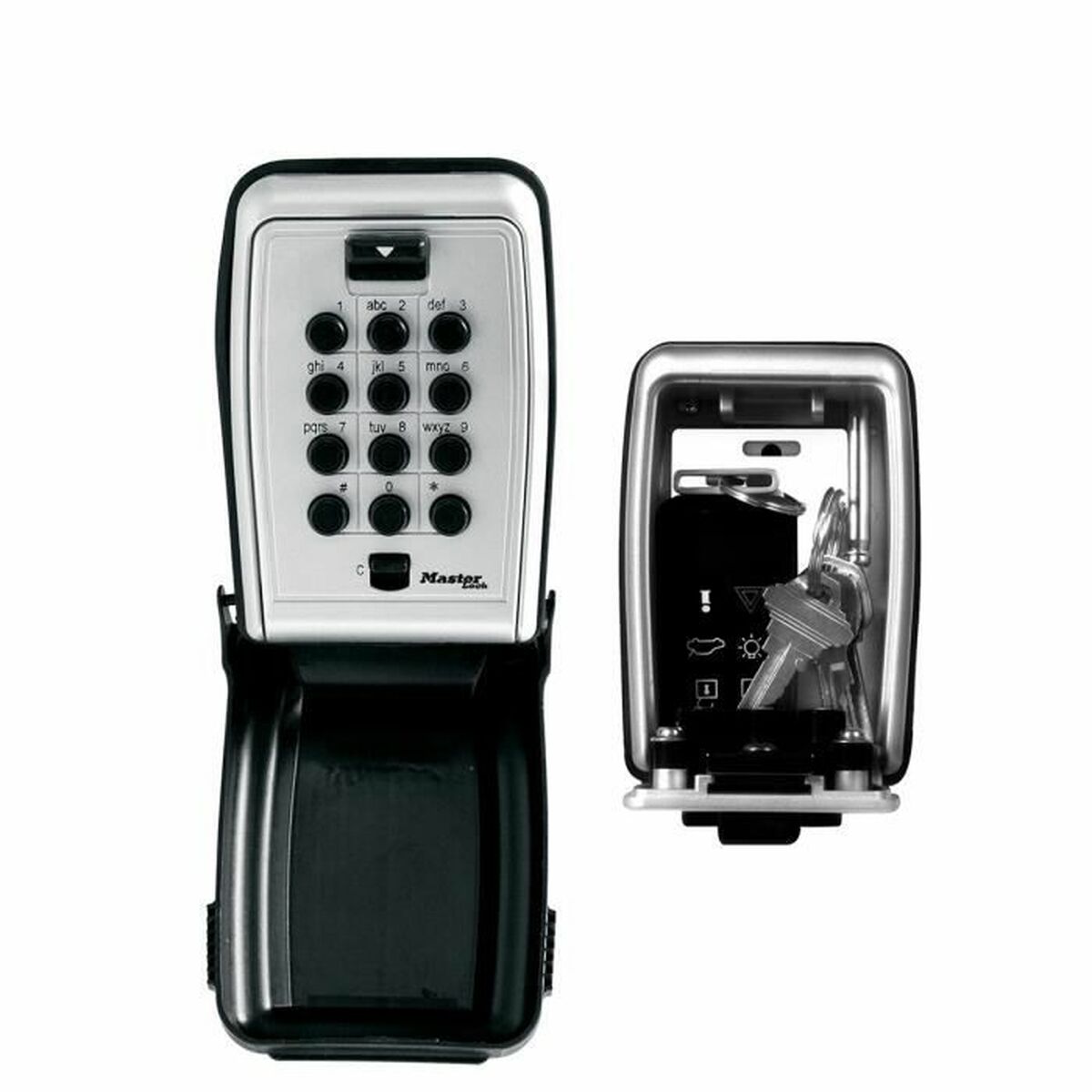 Säkerhetsskåp för nycklar Master Lock 5423EURD Svart Svart/Grå Zink - 3