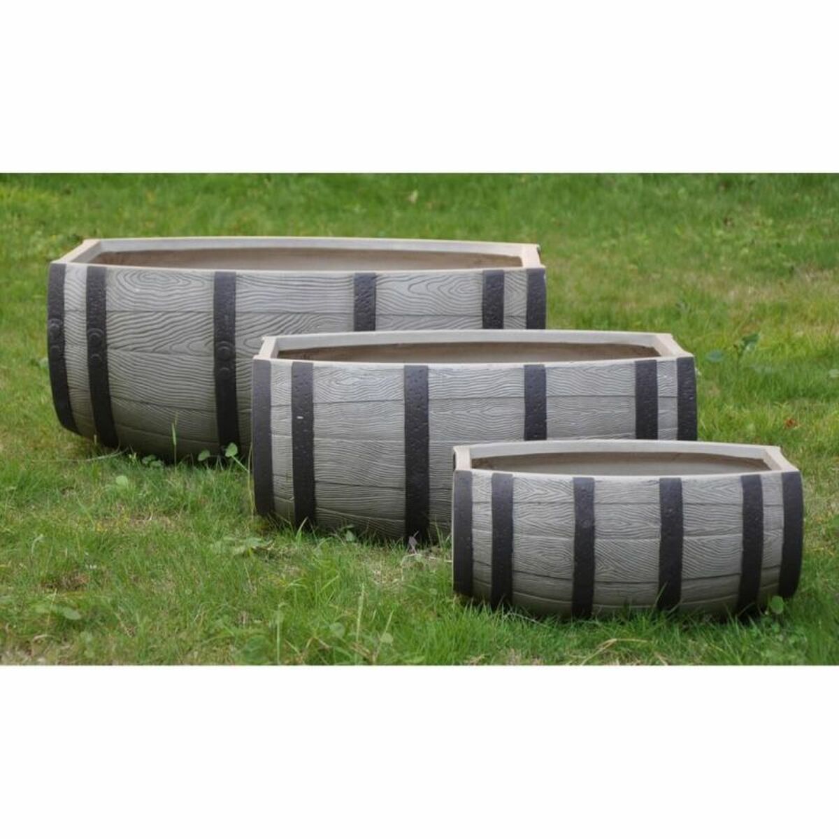 Set med planteringskärl Alexandra House Living Lera 55 x 34 x 77 cm 40 x 30 x 19,5 cm 60 x 43 x 27,5 cm 3 Delar - 6