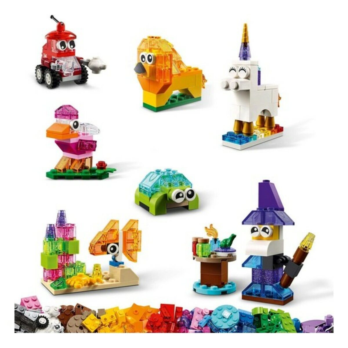 Byggsats Classic Transparent Bricks Lego 11013 Multicolour - 2