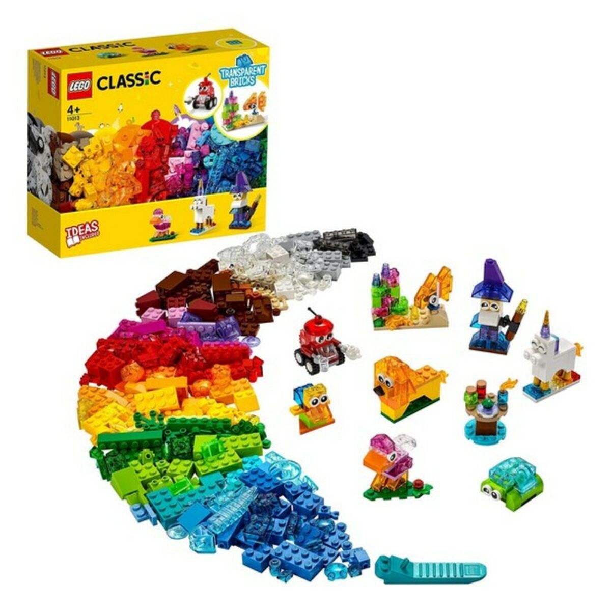 Byggsats Classic Transparent Bricks Lego 11013 Multicolour