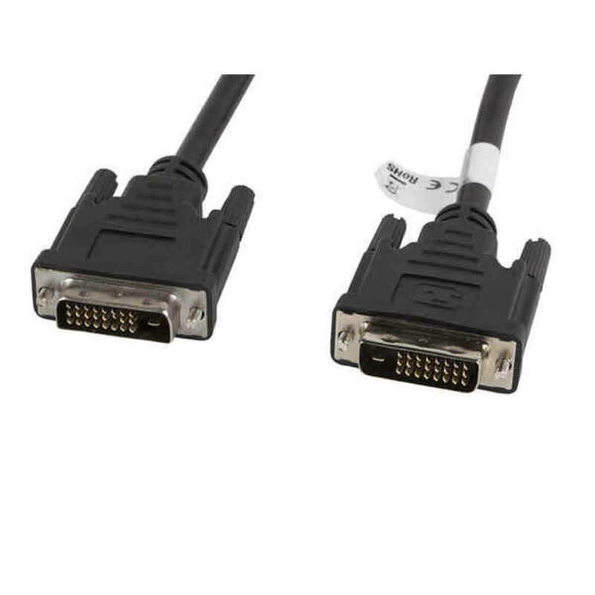 DVI-kabel Lanberg Hankontakt/Hankontakt Svart - 2