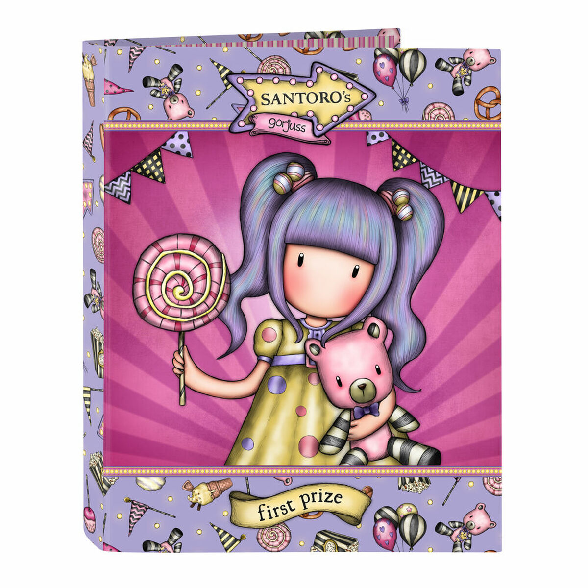 Ringpärm Gorjuss First prize Lila A4 (26.5 x 33 x 4 cm) - 3