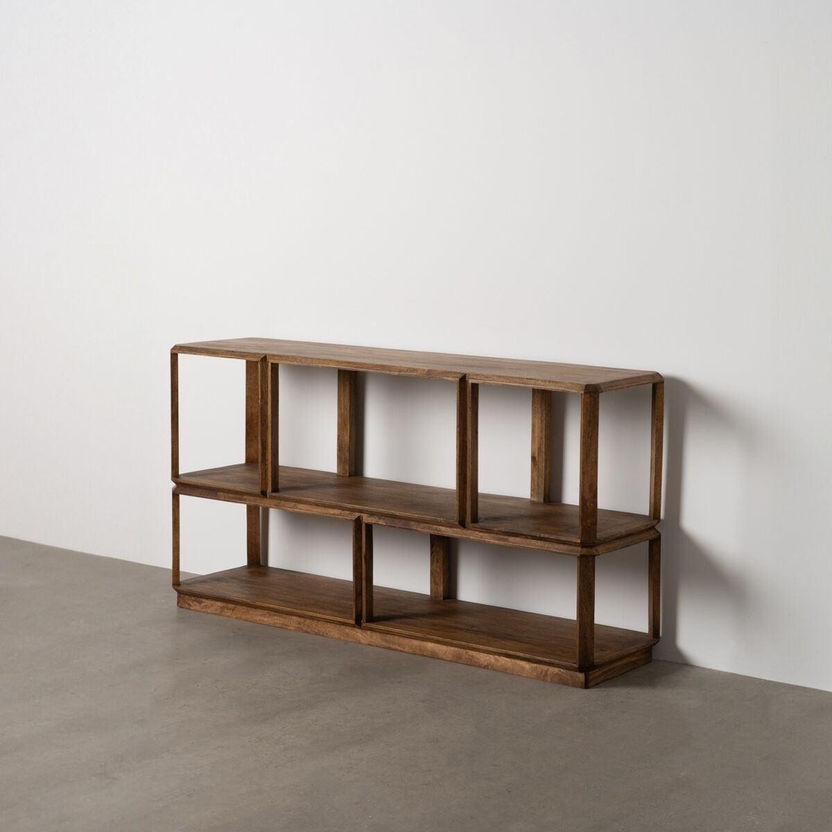 Bokhylla Brun Mangoträ 160 x 42 x 85 cm - 2