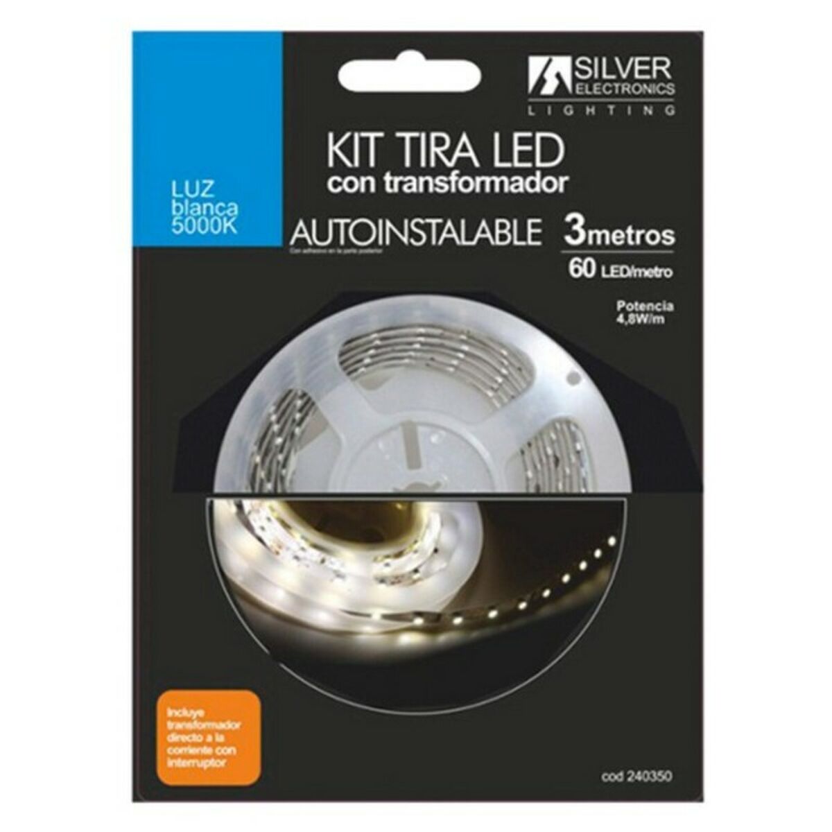 LED trakovi Silver Electronics 240350 5000K Blanco 3M - 3