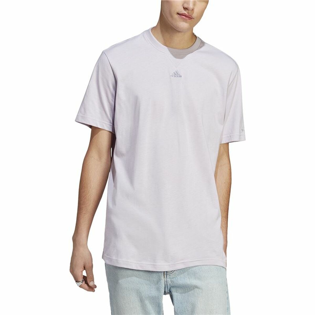 T-shirt med kortärm Herr Adidas All Szn Lila - 3