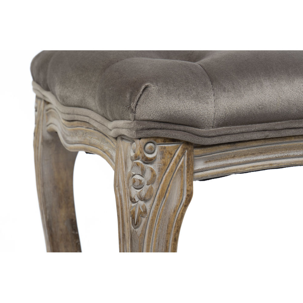 Sittpall DKD Home Decor   Brun Mörkgrå Gummiträ 112 x 38 x 48 cm