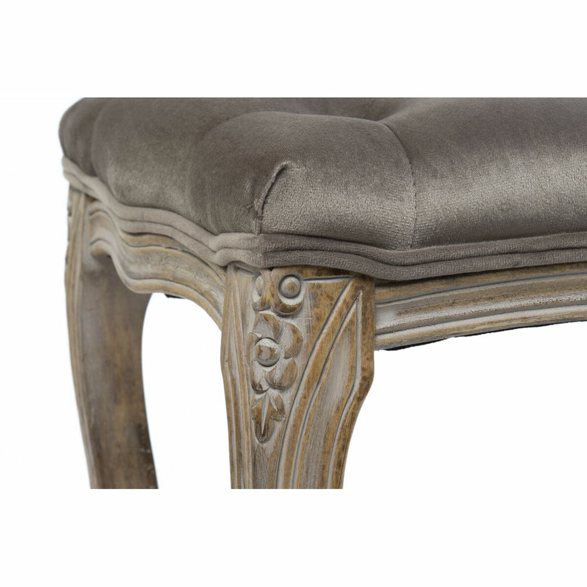 Sittpall DKD Home Decor   Brun Mörkgrå Gummiträ 112 x 38 x 48 cm - 3